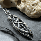 Art Deco Children of Lir Swan Necklace - 18