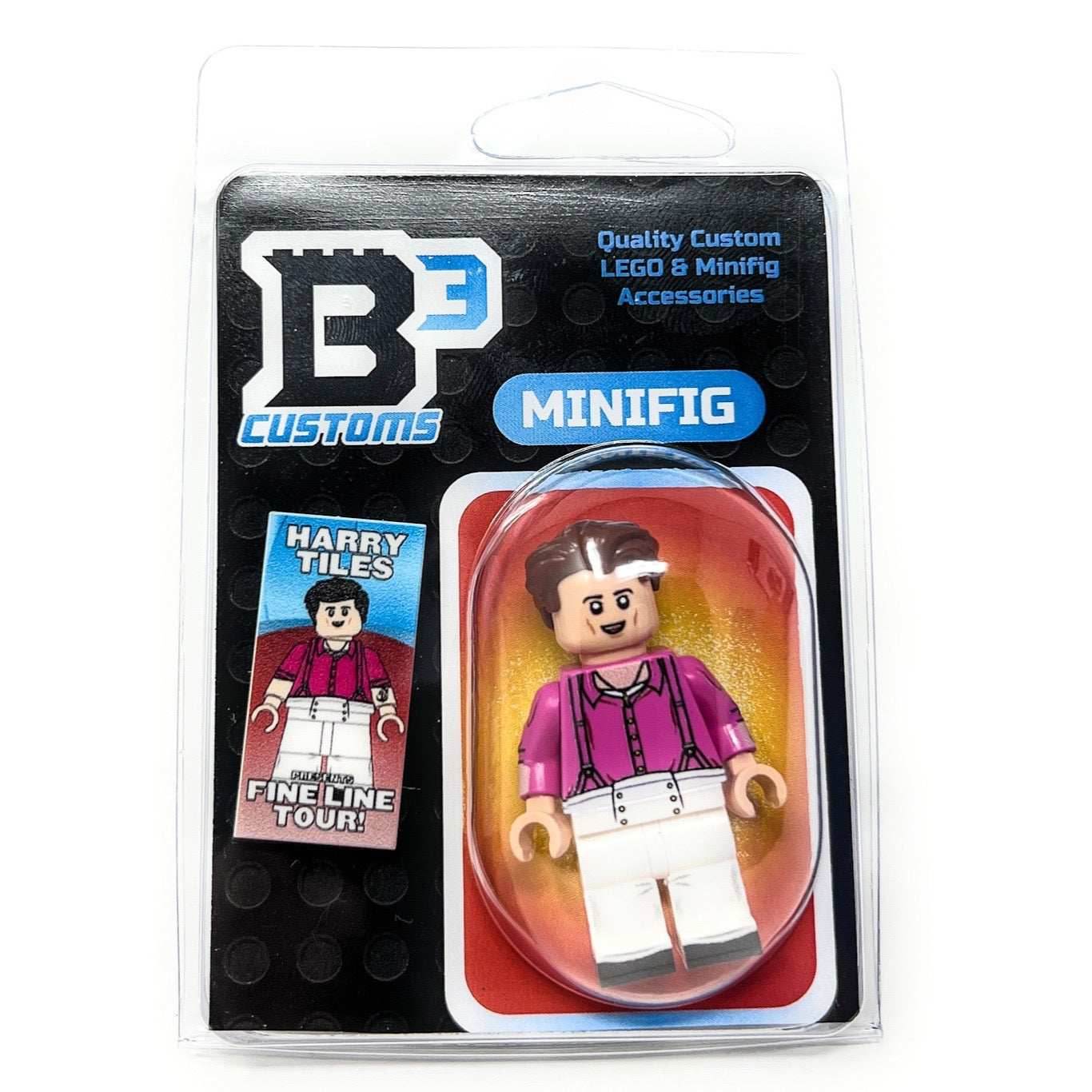 Harry Tiles Custom Musician Minifig w/ Concert Poster (Fine Line Tour) - 