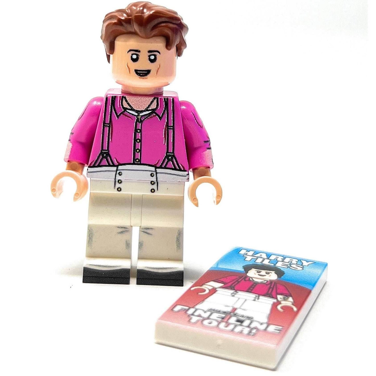 Harry Tiles Custom Musician Minifig w/ Concert Poster (Fine Line Tour) - 