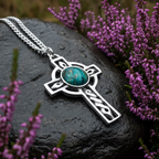 Heathergems Celtic Cross Necklace