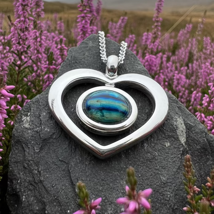 Heathergems Open Heart Necklace