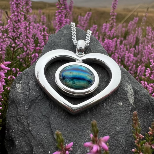 Heathergems Open Heart Necklace