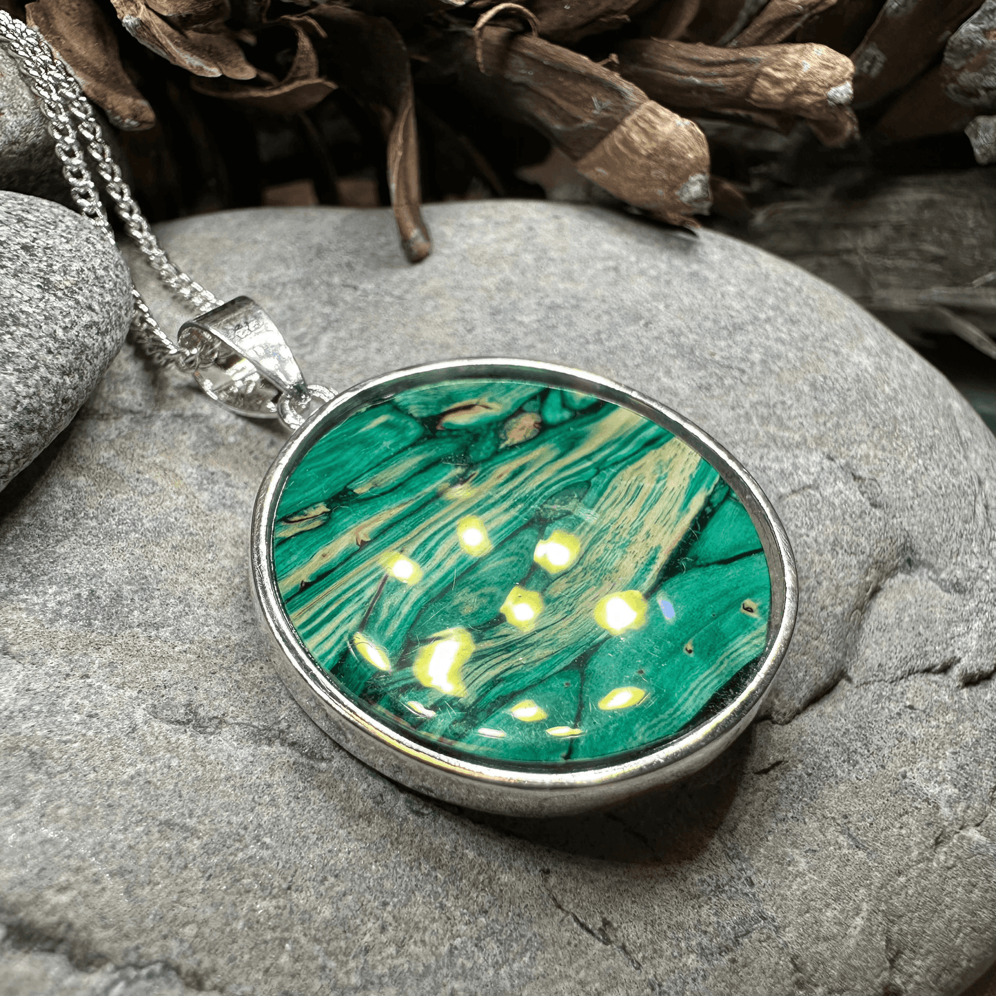 Heathergems Tree of Life Necklace - Green