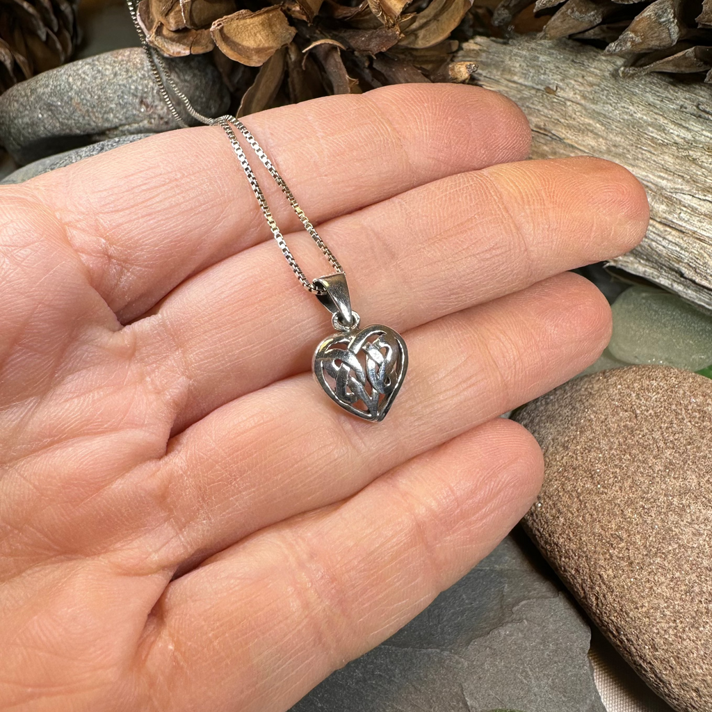 Petite Celtic Heart Necklace