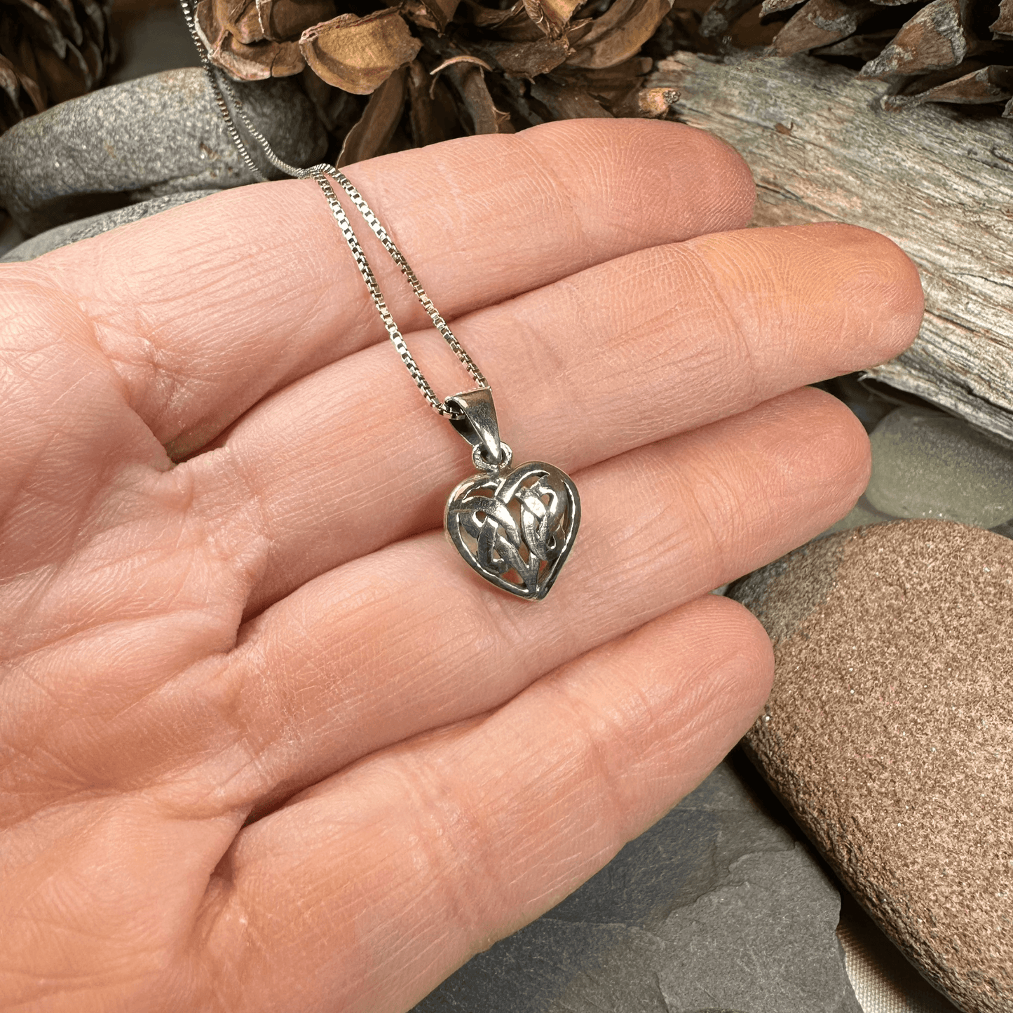 Petite Celtic Heart Necklace - 18
