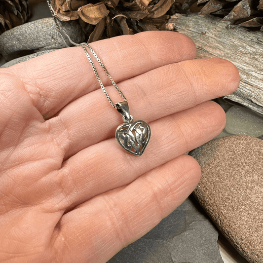 Petite Celtic Heart Necklace - 18