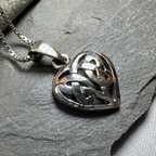Petite Celtic Heart Necklace