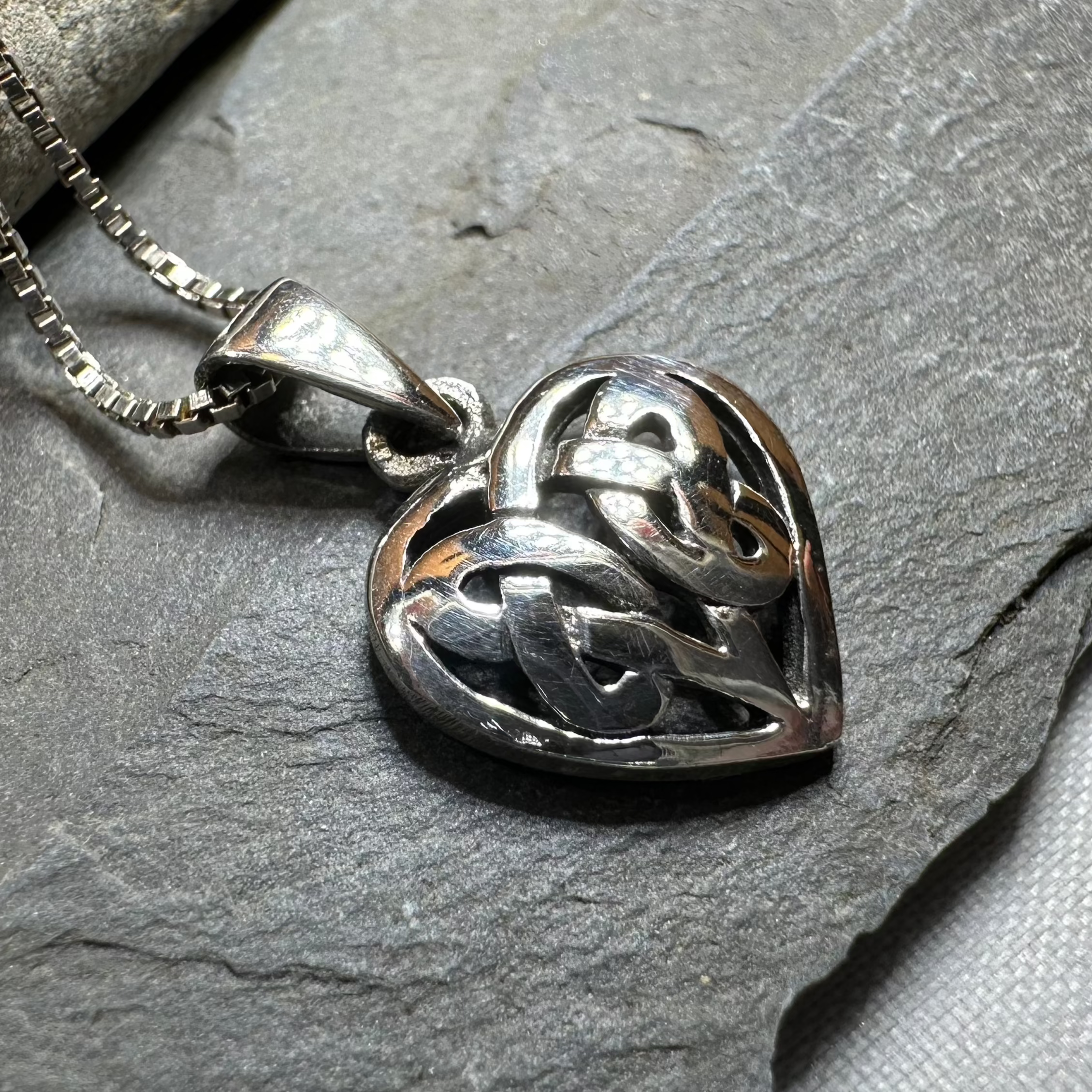 Petite Celtic Heart Necklace
