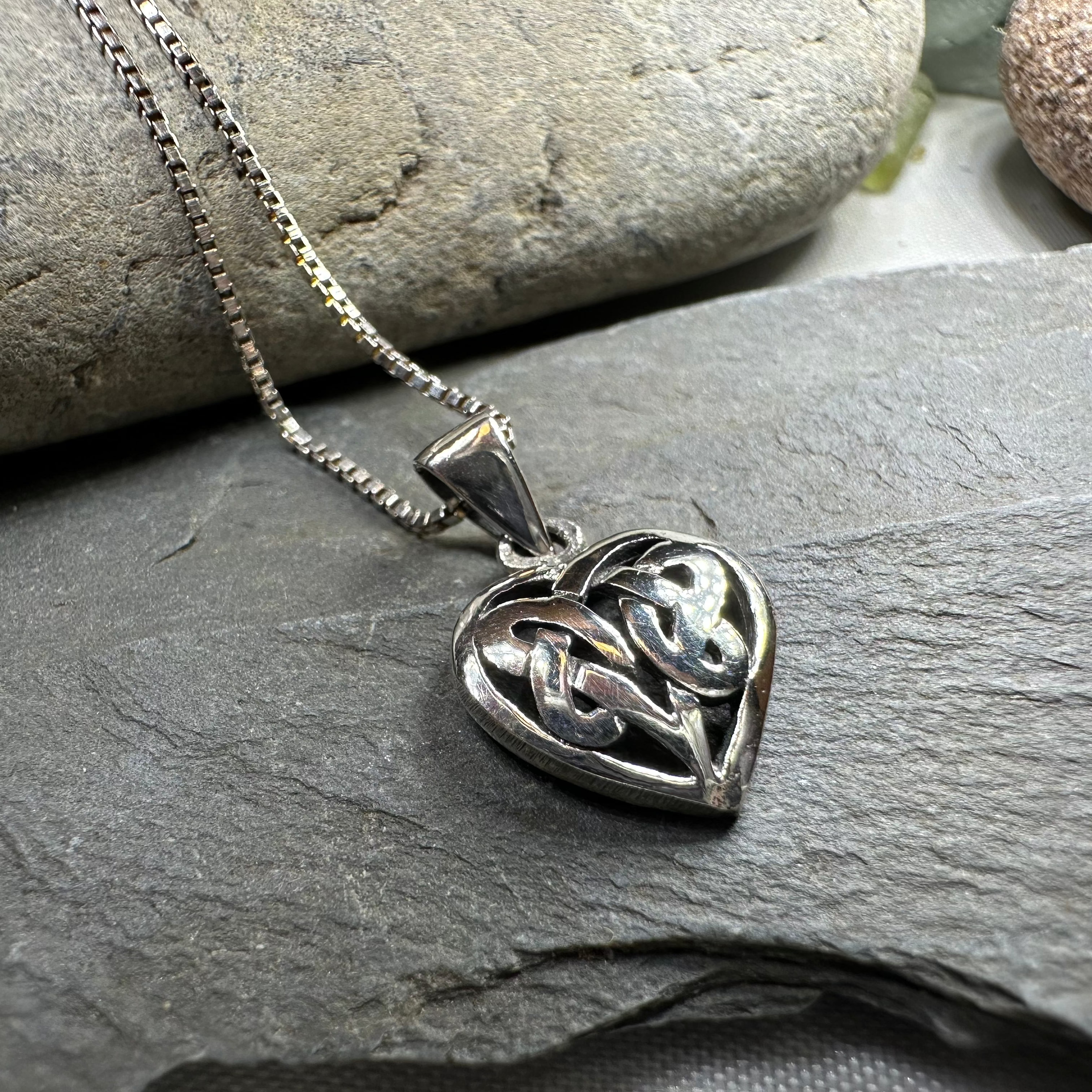 Petite Celtic Heart Necklace
