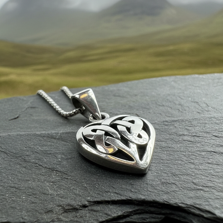 Petite Celtic Heart Necklace