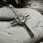 Celtic Claddagh Cross Necklace - 