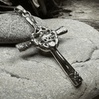 Celtic Claddagh Cross Necklace - 