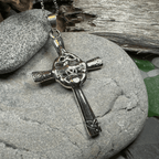 Celtic Claddagh Cross Necklace - 