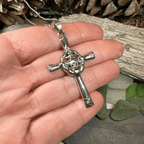 Celtic Claddagh Cross Necklace - 