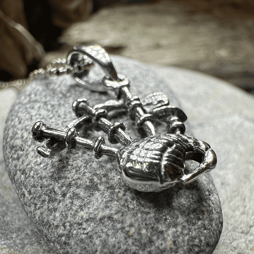 Tartan Bagpipes Necklace - 18