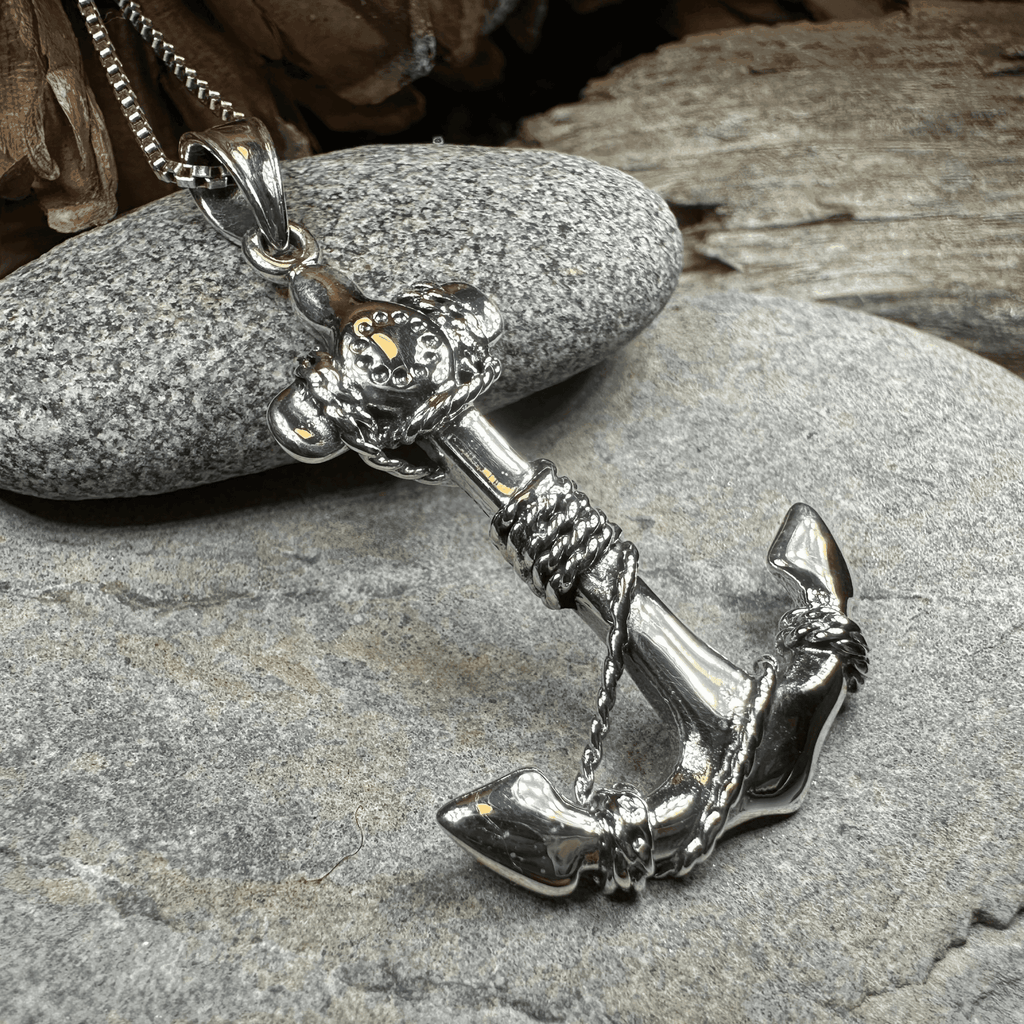 Harbor Bound Anchor Necklace - 