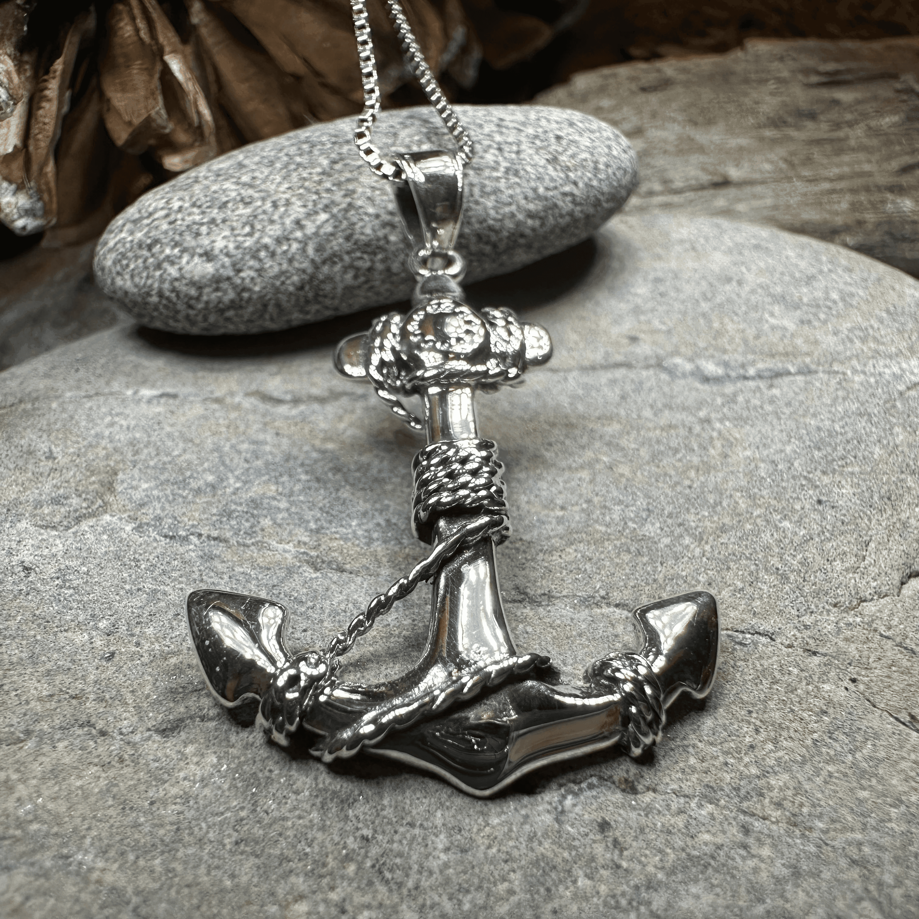 Harbor Bound Anchor Necklace - 