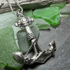Harbor Bound Anchor Necklace - 