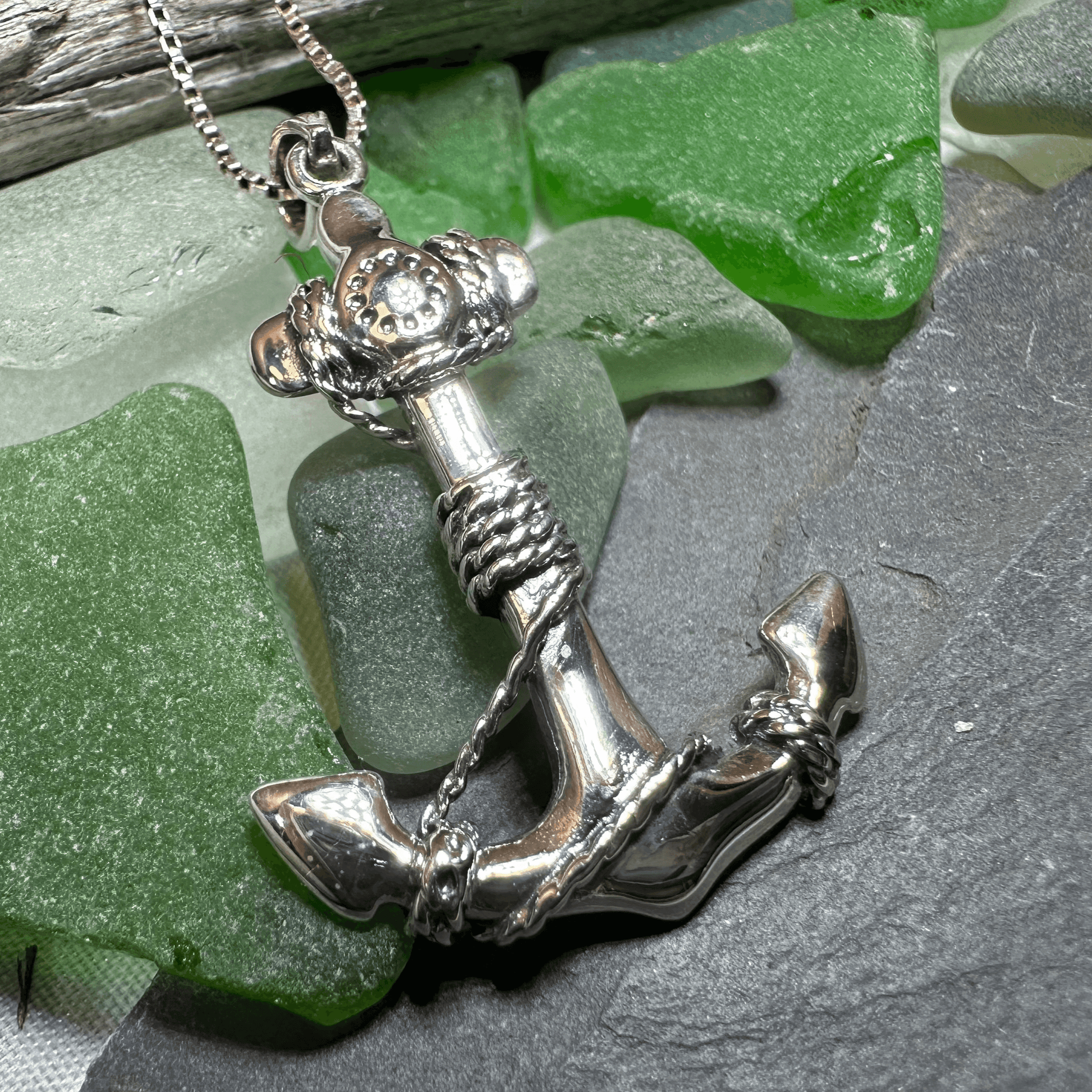 Harbor Bound Anchor Necklace - 