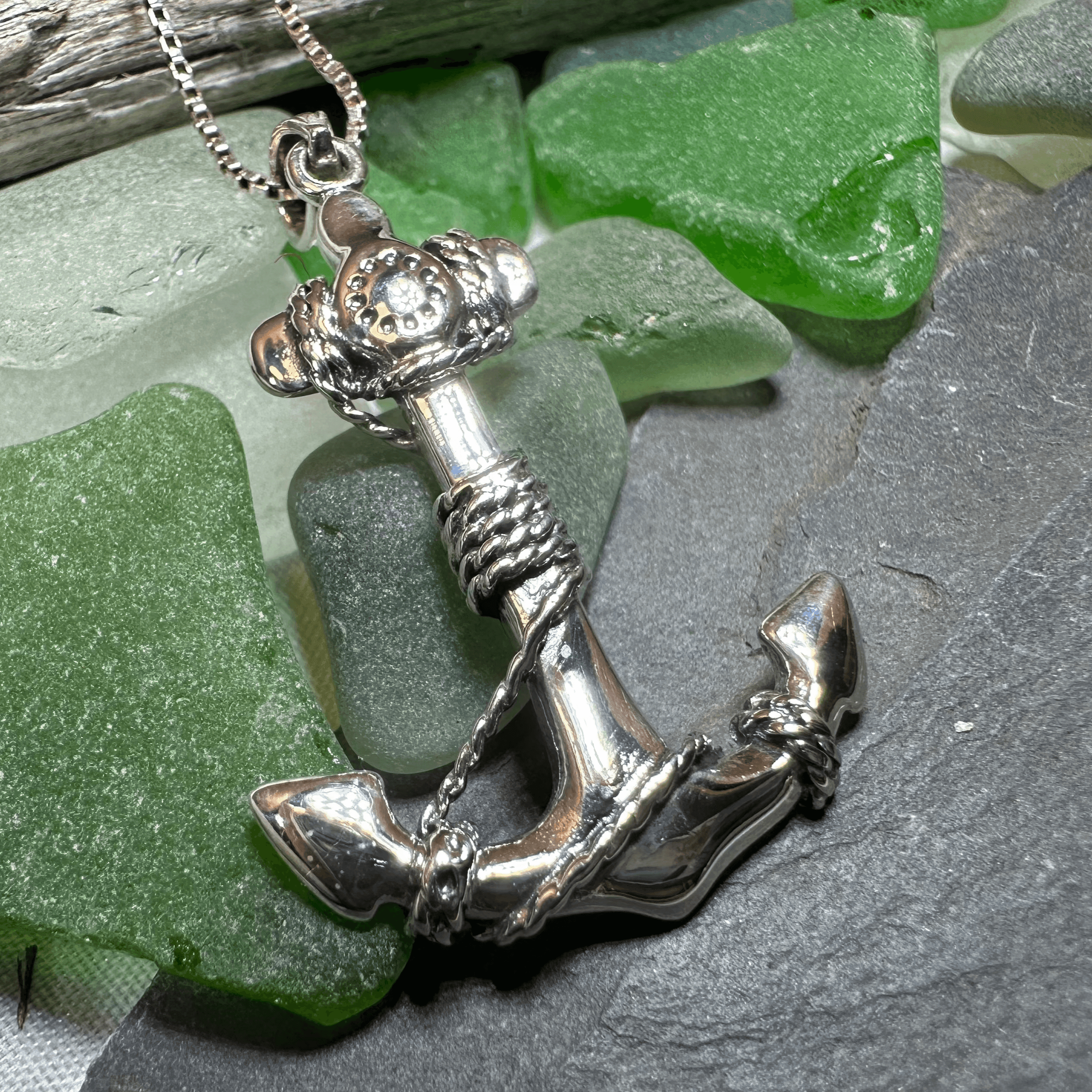 Harbor Bound Anchor Necklace - 