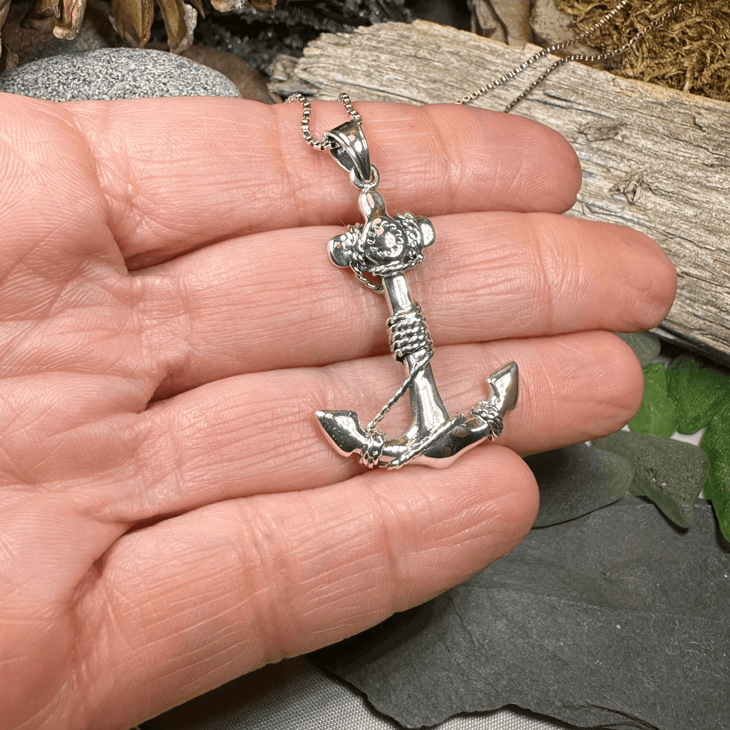 Harbor Bound Anchor Necklace - 