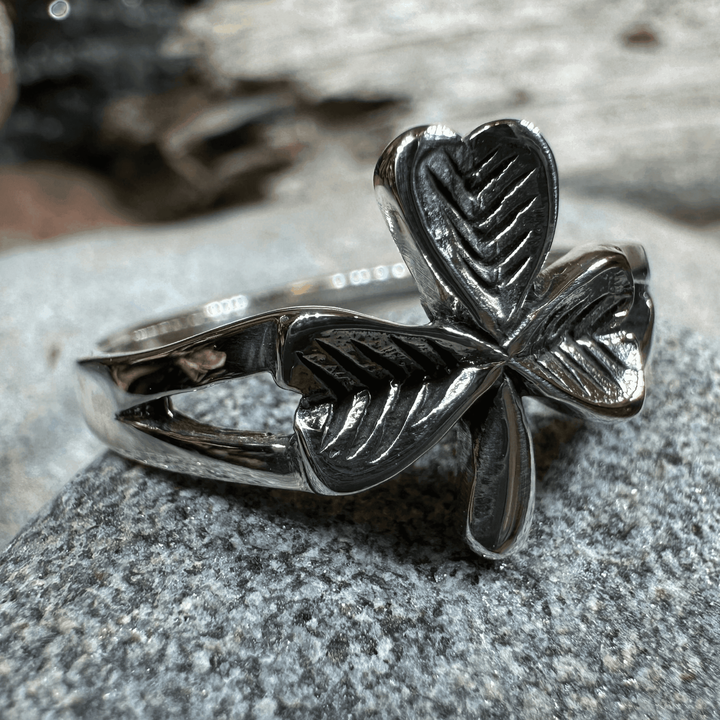 Sláinte Shamrock Celtic Ring - 5