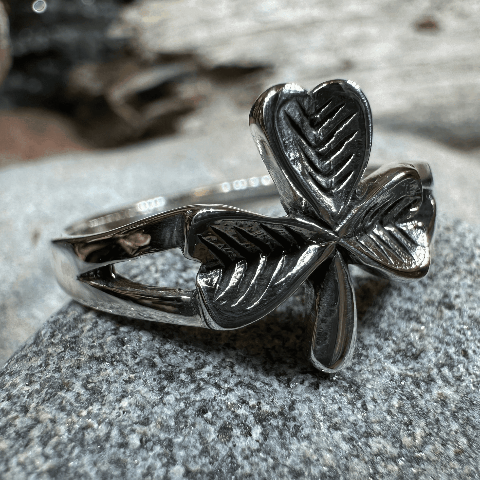 Sláinte Shamrock Celtic Ring - 5