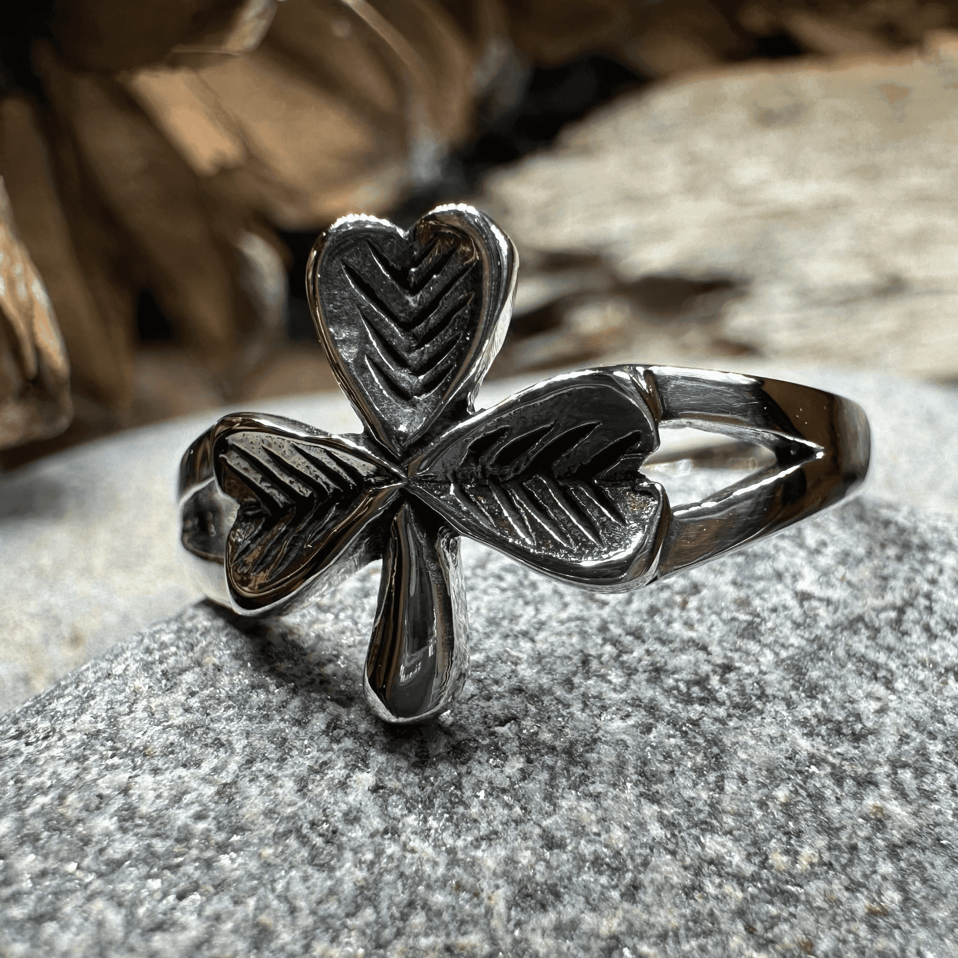 Sláinte Shamrock Celtic Ring - 5