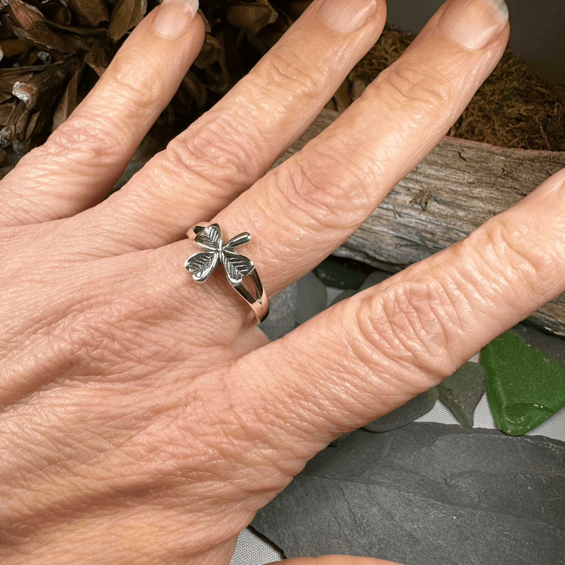 Sláinte Shamrock Celtic Ring - 5