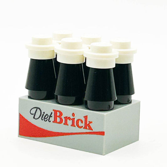 6-Pack of Diet Brick Soda made using LEGO parts - 