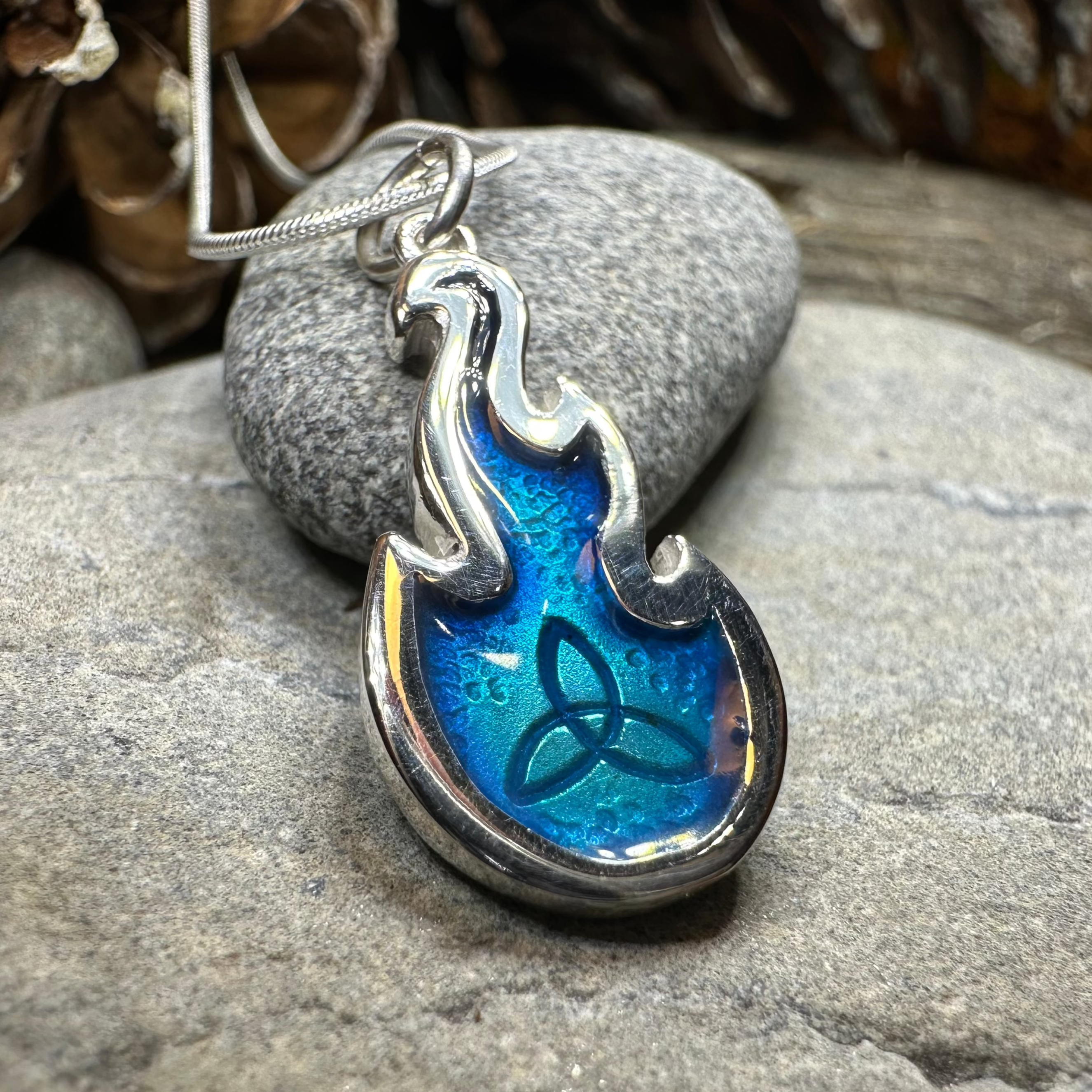 Mystical Celtic Flame Necklace