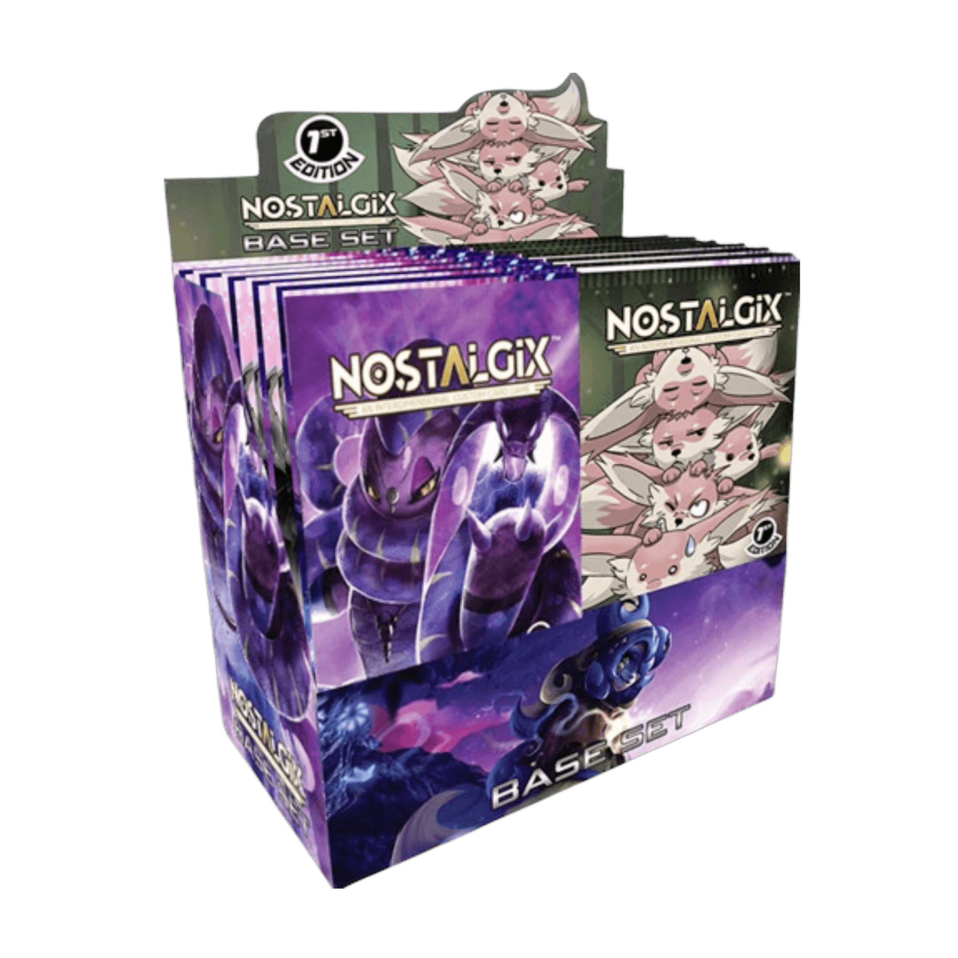 Nostalgix Base Set Booster Box | New - New, 1” tear in shrinkwrap