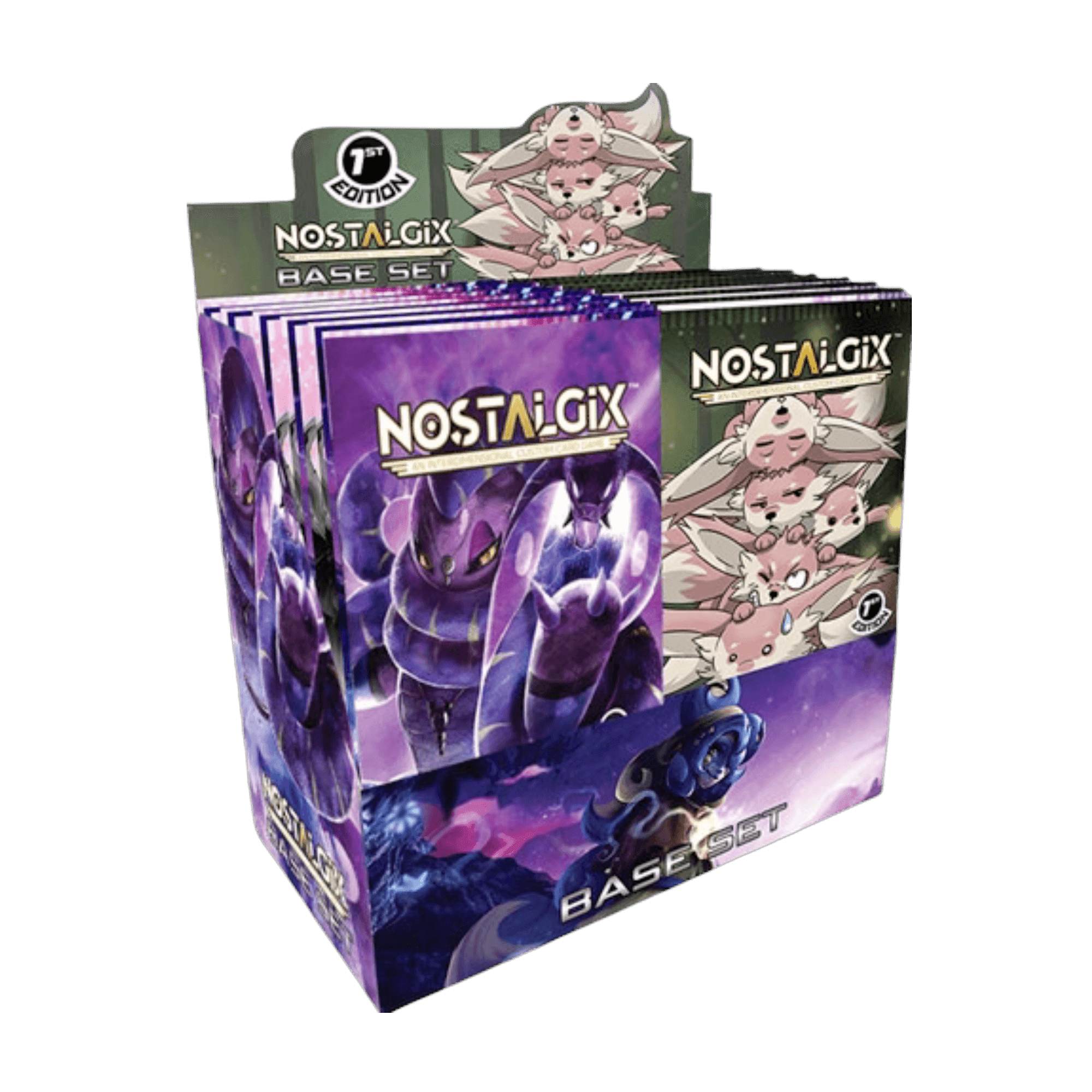 Nostalgix Base Set Booster Box | New - New, 1” tear in shrinkwrap