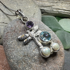 Morning Mist Dragonfly Necklace
