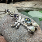Morning Mist Dragonfly Necklace