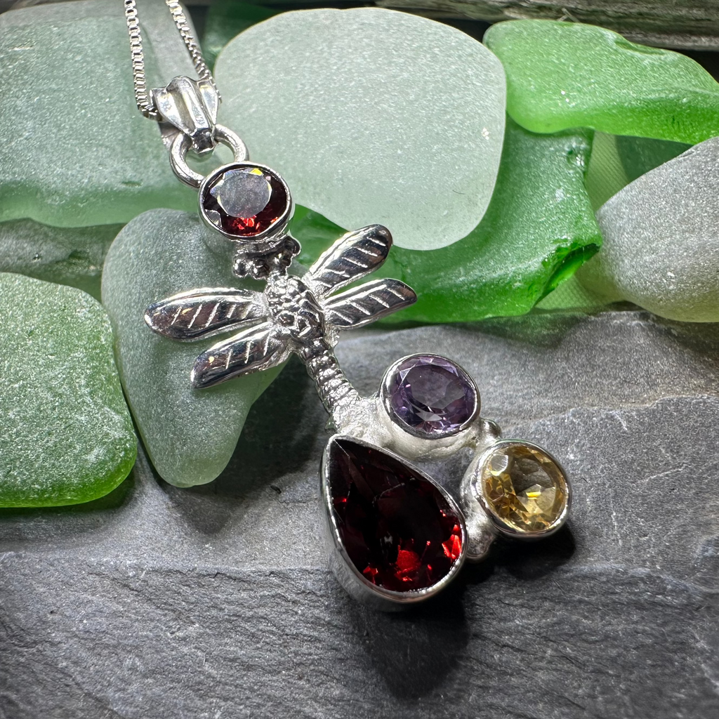 Morning Mist Dragonfly Necklace