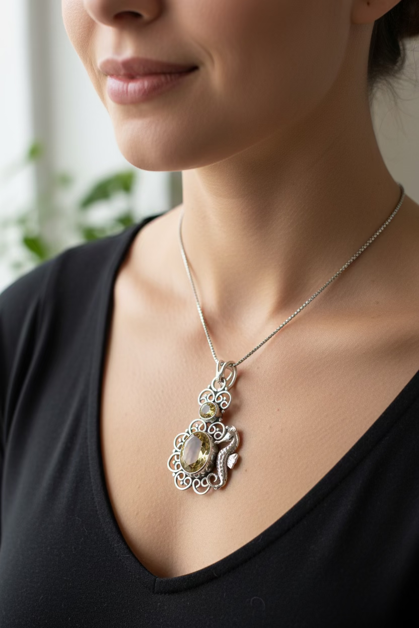 Seasong Seahorse Necklace