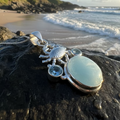 Carrie Crab Aquamarine Necklace