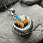 Dreamweaver Moon & Star Necklace - 18 / Orange