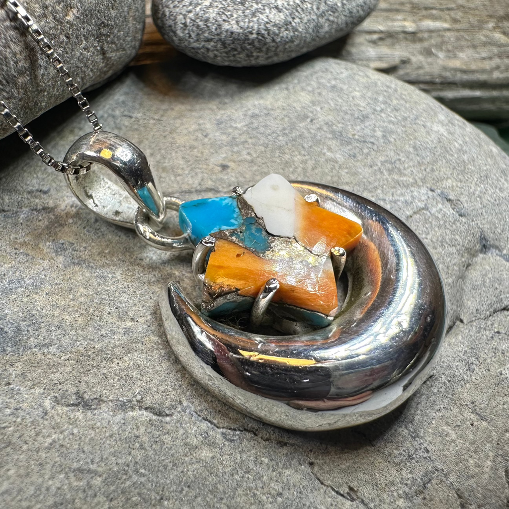 Dreamweaver Moon & Star Necklace