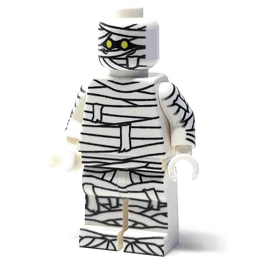 Halloween Mummy Minifig made using LEGO parts - B3 Customs - 