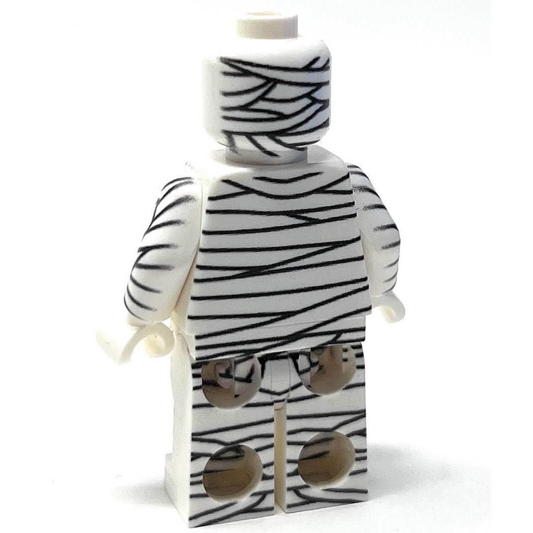 Halloween Mummy Minifig made using LEGO parts - B3 Customs - 