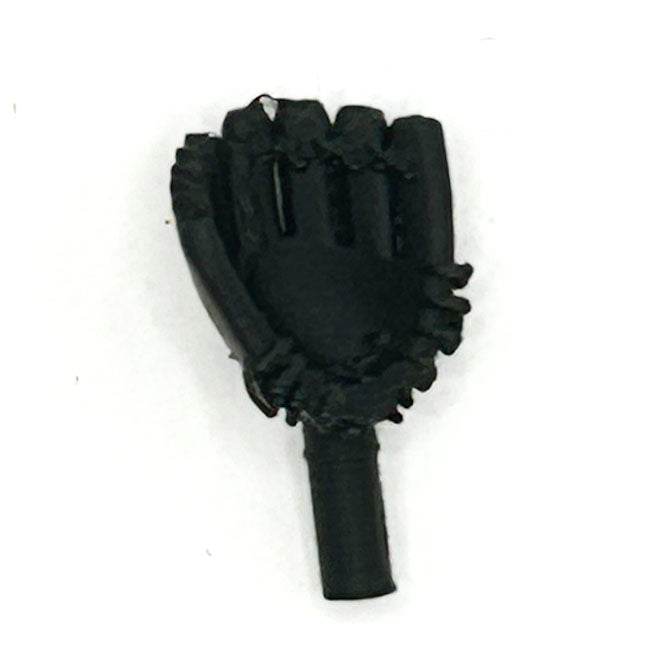 Black Baseball Glove (Left Hand) for Minifig [3D Printed] - 