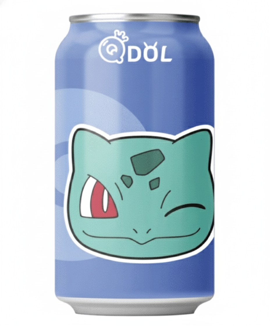QDol Pokémon Grape Sparkling Water (330ml)(China)