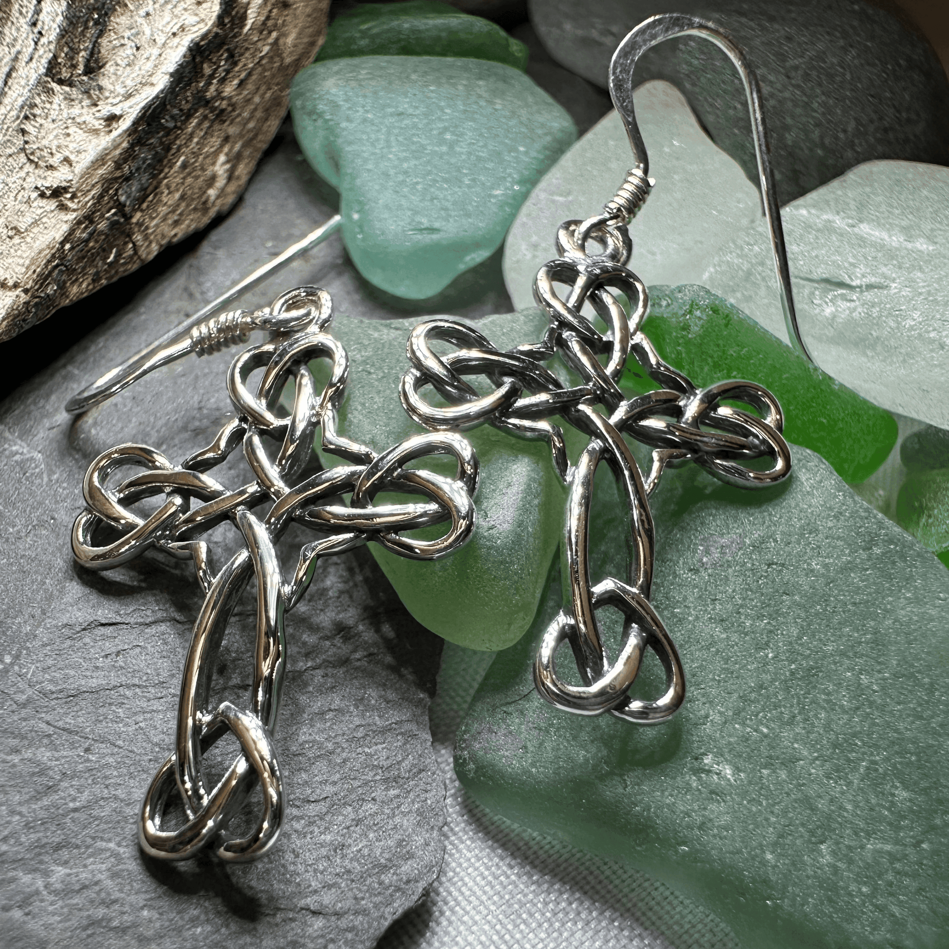 Angelisa Celtic Cross Earrings - 