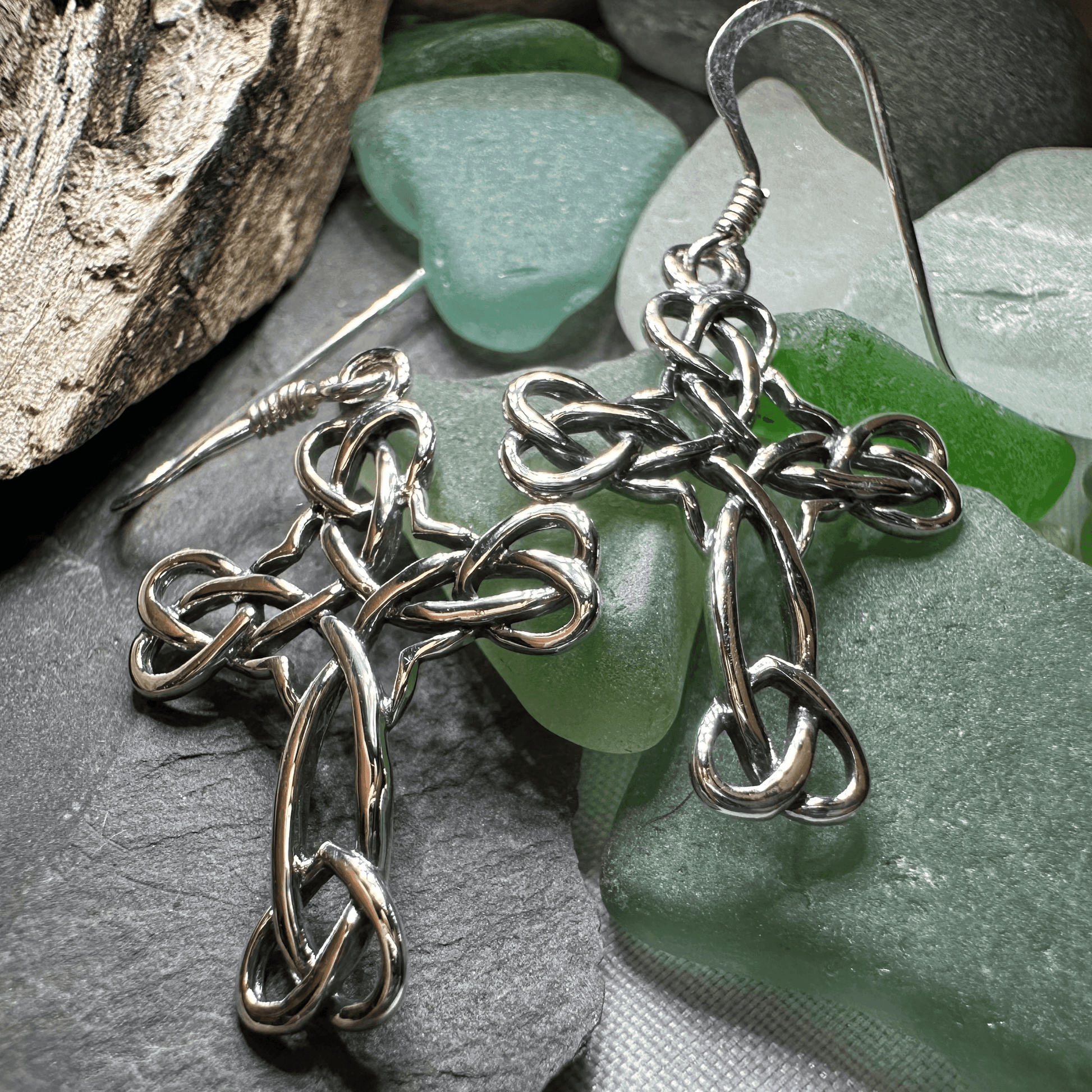 Angelisa Celtic Cross Earrings - 