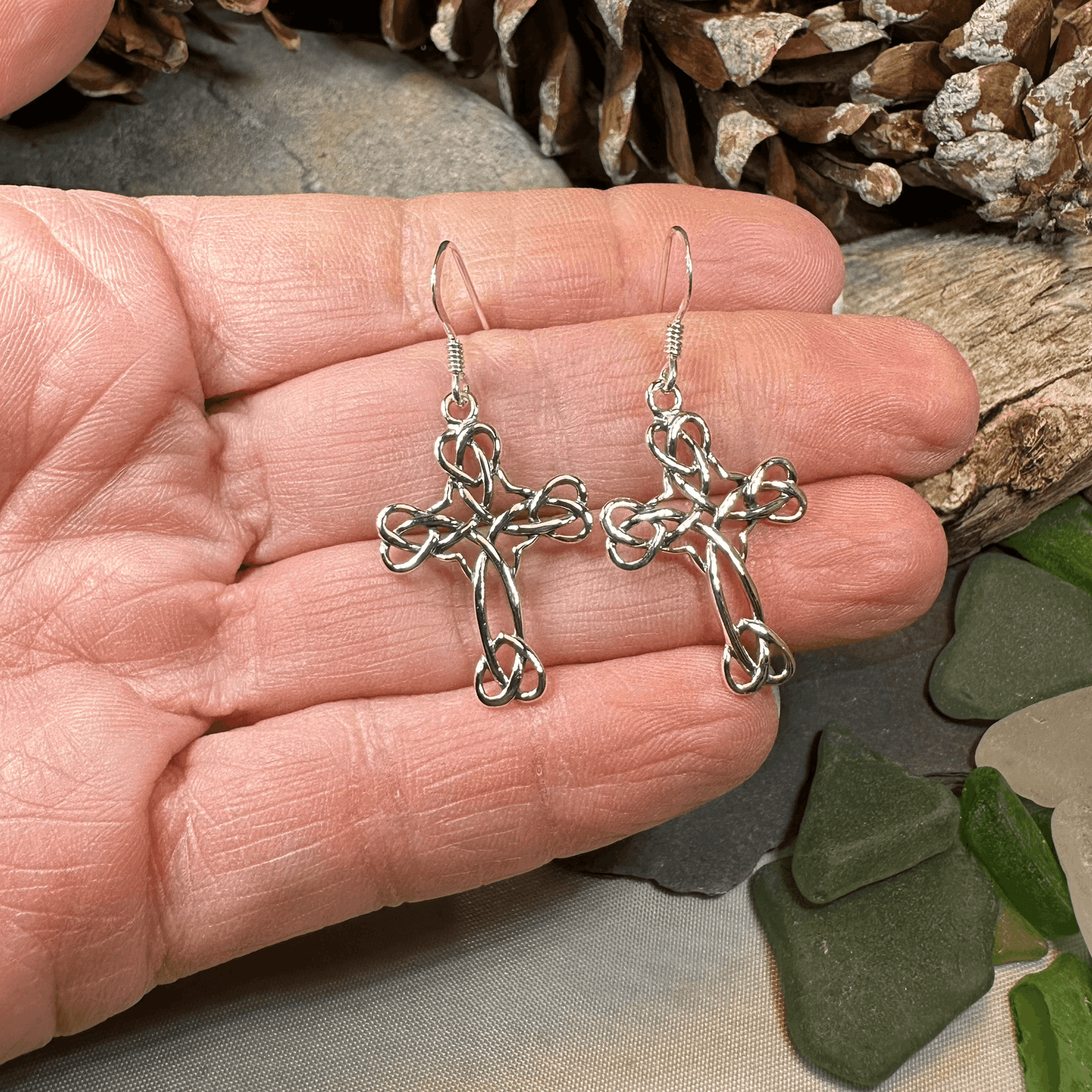 Angelisa Celtic Cross Earrings - 