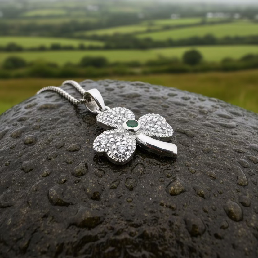 Shimmering Shamrock Necklace