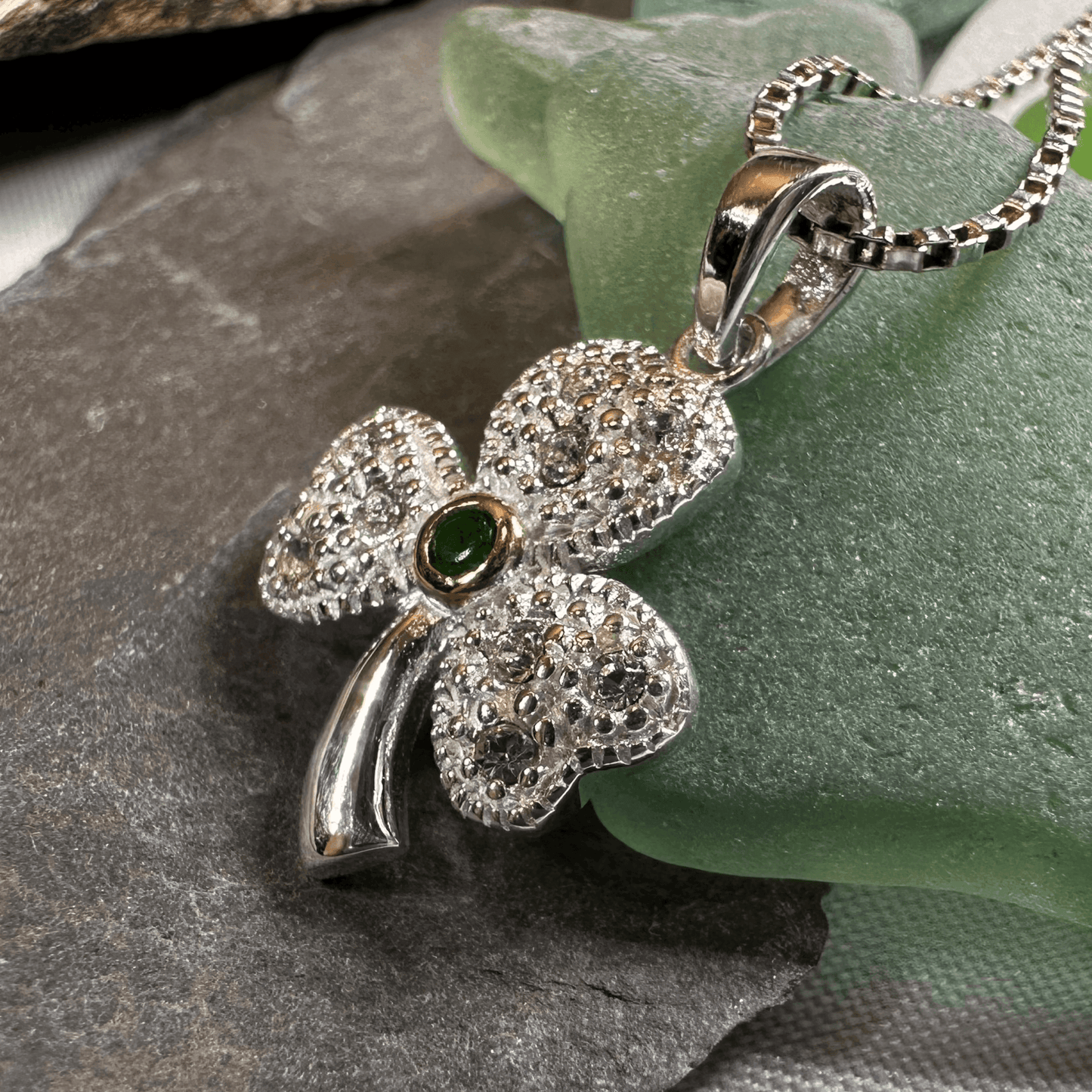 Shimmering Shamrock Necklace - 