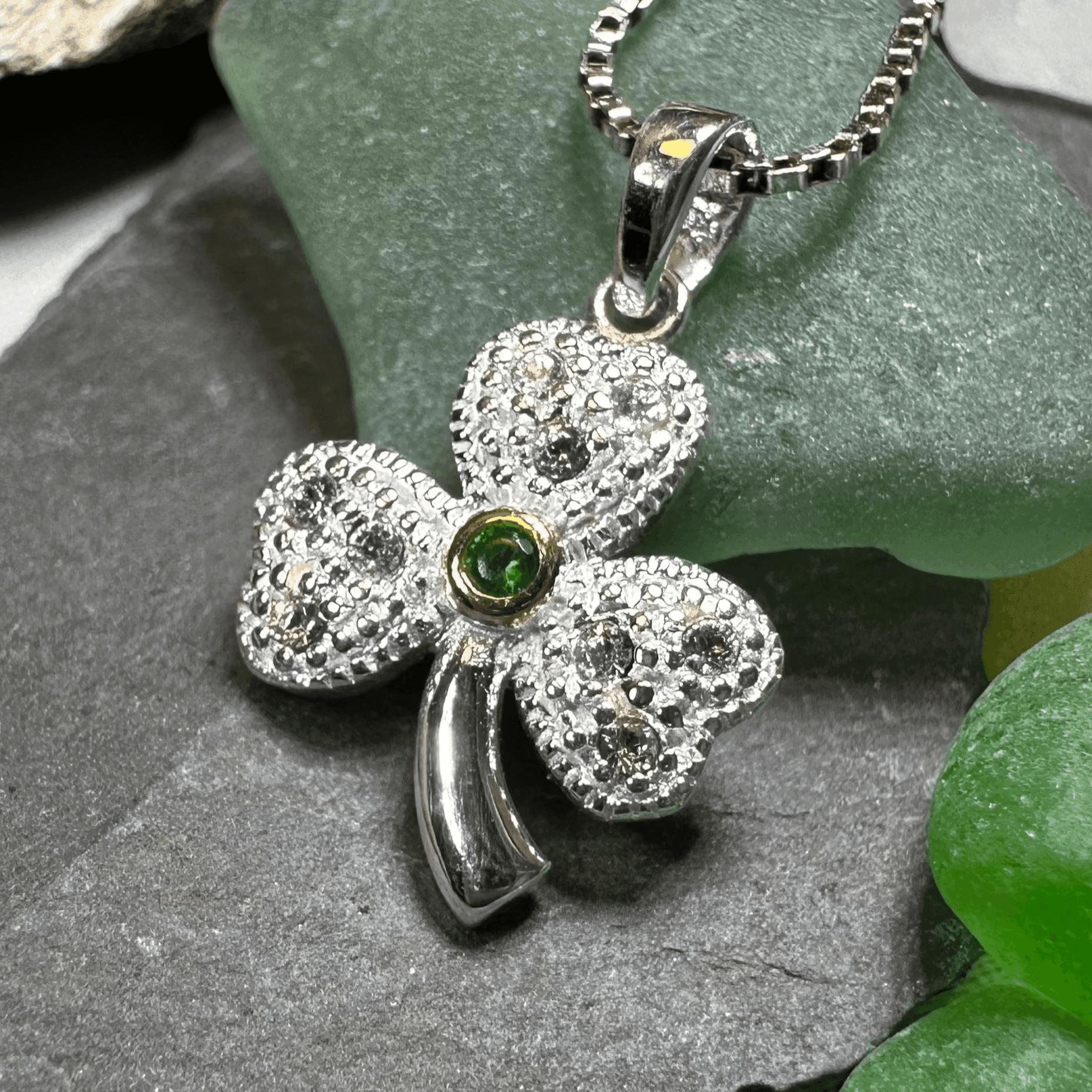 Shimmering Shamrock Necklace - 